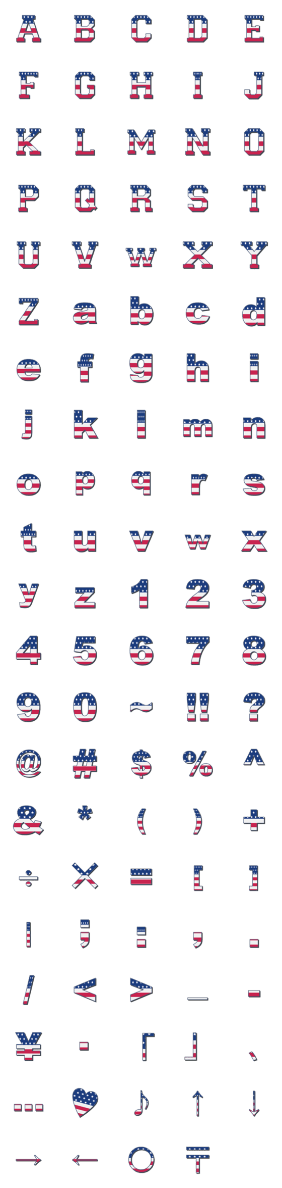 [LINE絵文字]National flag american emojiの画像一覧