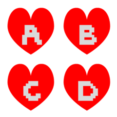 [LINE絵文字] game heart emojiの画像