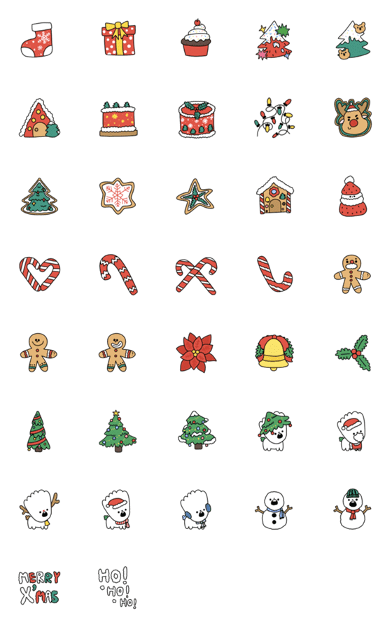 [LINE絵文字]ChristmasStuffの画像一覧