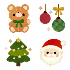 [LINE絵文字] かわいいハッピークリスマス絵文字の画像