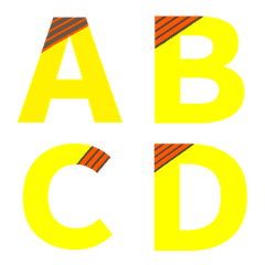 [LINE絵文字] アルファベット★数字★A-Z.0-9★#022の画像
