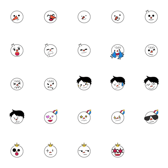 [LINE絵文字]EMOJI SNOWBOYの画像一覧