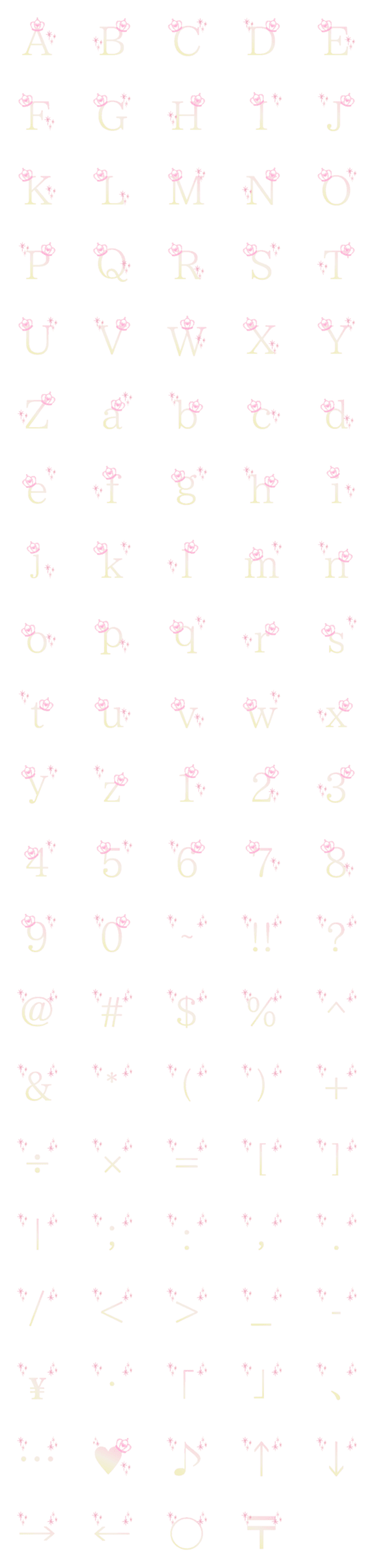 [LINE絵文字]crown and princess pink emojiの画像一覧