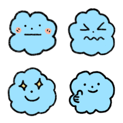 [LINE絵文字] cute cloudの画像