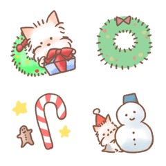 [LINE絵文字] よきよきヨーキー絵文字だクリスマスの画像