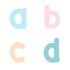 [LINE絵文字] cute cute alphabetの画像