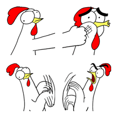 [LINE絵文字] Chicken Bro Animated Emojiの画像