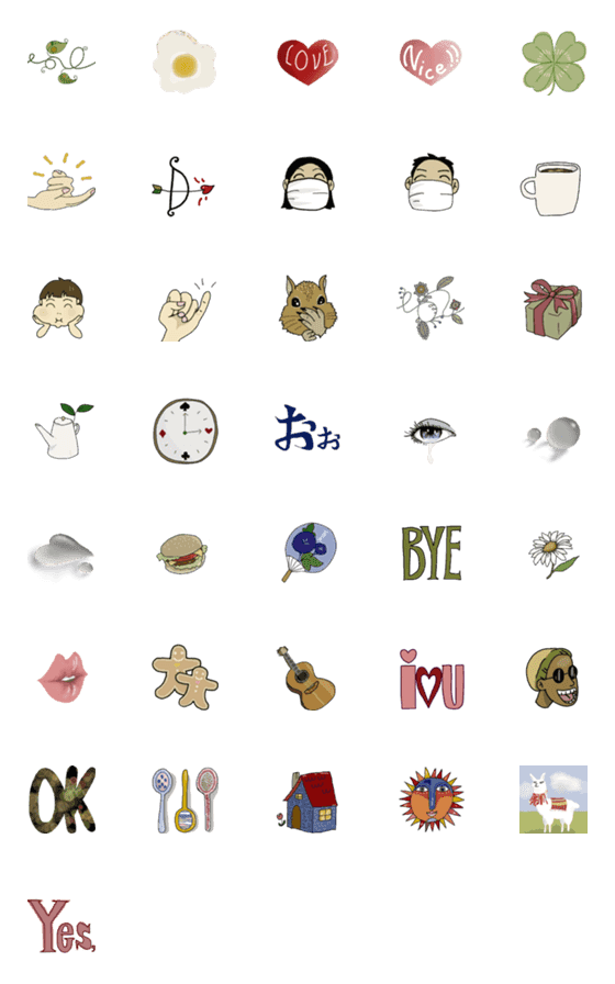 [LINE絵文字]おしゃれモチーフの画像一覧