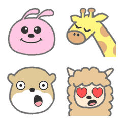 [LINE絵文字] 動物園の絵文字-改訂版の画像