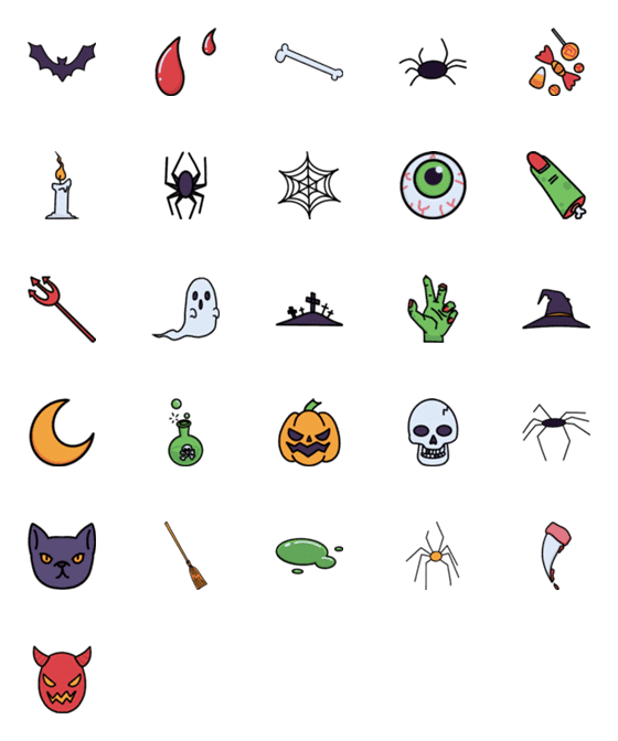 [LINE絵文字]Halloween comic！の画像一覧