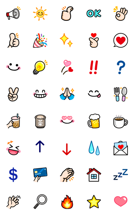 [LINE絵文字]Gesture/Symbol  Animated  emojiの画像一覧