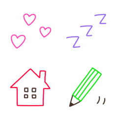 [LINE絵文字] ビビッドカラー✨シンプル大人可愛い絵文字の画像