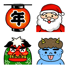 [LINE絵文字] お祭り絵文字(冬)の画像