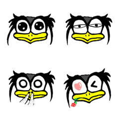 [LINE絵文字] sloping eyebrows Penguinの画像