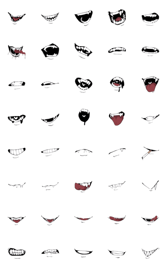 [LINE絵文字]My mouth the Devil -  THE C.の画像一覧