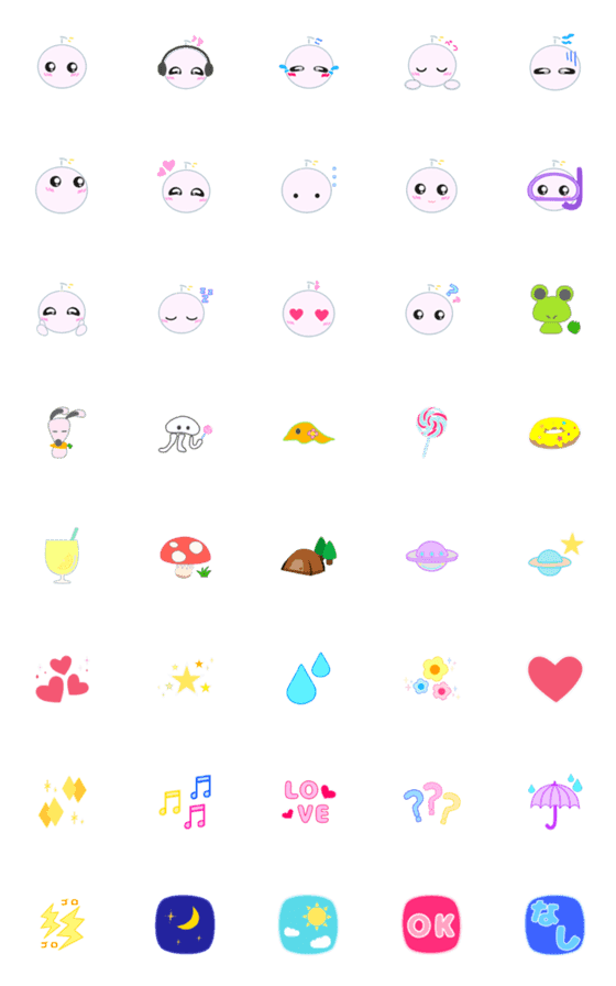 [LINE絵文字]すぺいしぃとお友達の画像一覧