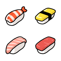 [LINE絵文字] 私はお寿司が好きですの画像