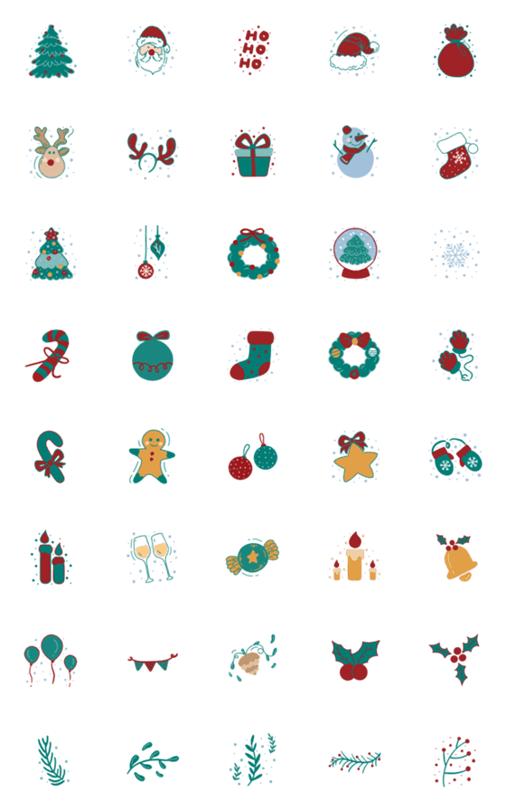 [LINE絵文字]MERRY CHRISTMAS EMOJI.の画像一覧