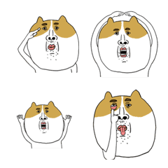 [LINE絵文字] おっさんねこアニメーション2の画像