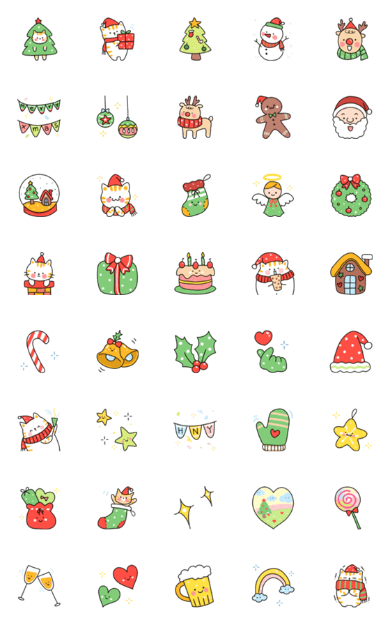 [LINE絵文字]Merry Christmas Emoji^^の画像一覧
