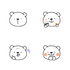 [LINE絵文字] シュールなクマさん絵文字の画像