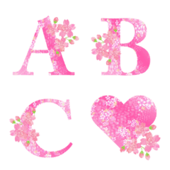 [LINE絵文字] sakura pink emojiの画像