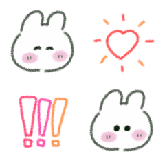 [LINE絵文字] シンプルにウサギ(28) 記号の画像