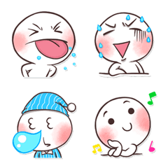 [LINE絵文字] Baby Salted Egg Emoji so cute 2.の画像