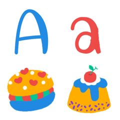[LINE絵文字] Alphabet adorable colorful funny emojiの画像