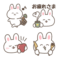 [LINE絵文字] 大人かわいい◎うさぎの毎日絵文字の画像