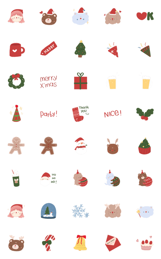 [LINE絵文字]Krobear | X'masの画像一覧