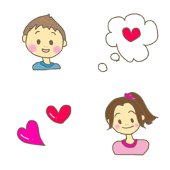 [LINE絵文字] うちの3姉弟の画像