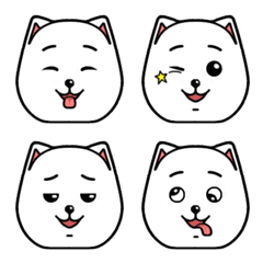 [LINE絵文字] Kawaii Wan-Chan emojiの画像