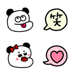 [LINE絵文字] しゃくれ「パンダたん」の画像