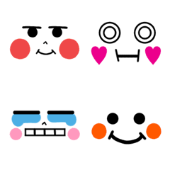 [LINE絵文字] 毎日使える★顔絵文字23の画像