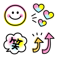 [LINE絵文字] 動く♡ネオン♪毎日使える絵文字の画像