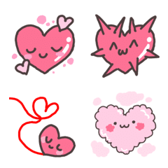 [LINE絵文字] ハートさんですの画像
