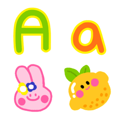 [LINE絵文字] ABC Alphabet cute funny emojiの画像