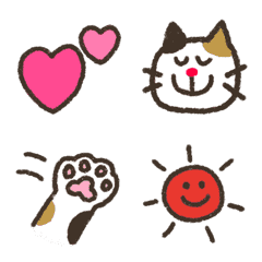 [LINE絵文字] ❤️❤️❤️❤️三毛猫クラブ❤️❤️❤️❤️の画像