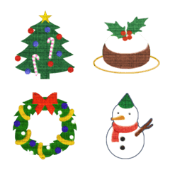 [LINE絵文字] クリスマスに使えるかわいい絵文字の画像