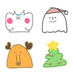 [LINE絵文字] それらの生き物は足が弱いクリスマスの画像