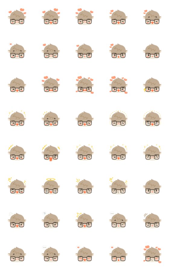 [LINE絵文字]かわうそぱぱvol.1の画像一覧