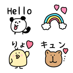 [LINE絵文字] ♡毎日cuteな動物たち♡の画像