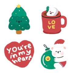 [LINE絵文字] Beary Christmasの画像