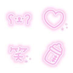 [LINE絵文字] ぴんくえもじ♡の画像