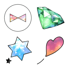 [LINE絵文字] ステンドグラスが輝く絵文字の画像