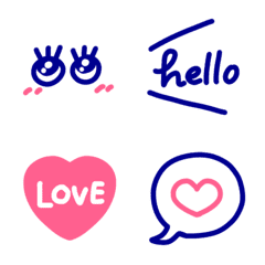 キュートシンプル絵文字の絵文字メイン画像