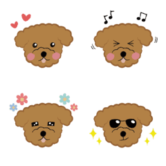 [LINE絵文字] 'Poodle Agao's Emojis'の画像