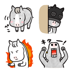 [LINE絵文字] サラブレッドLOVE お馬の絵文字2の画像