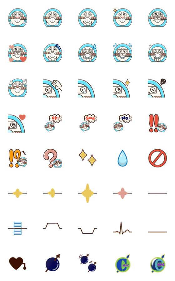 [LINE絵文字]C-MAC絵文字の画像一覧